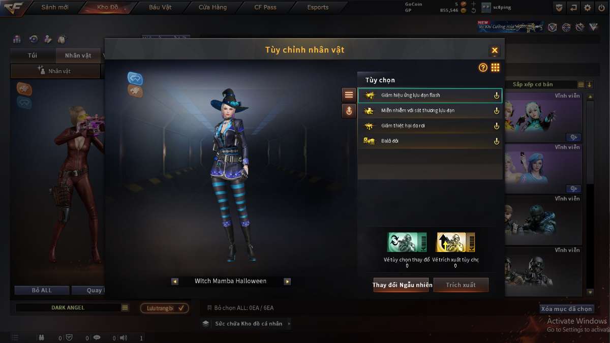 shop acc cf uy tin gia re